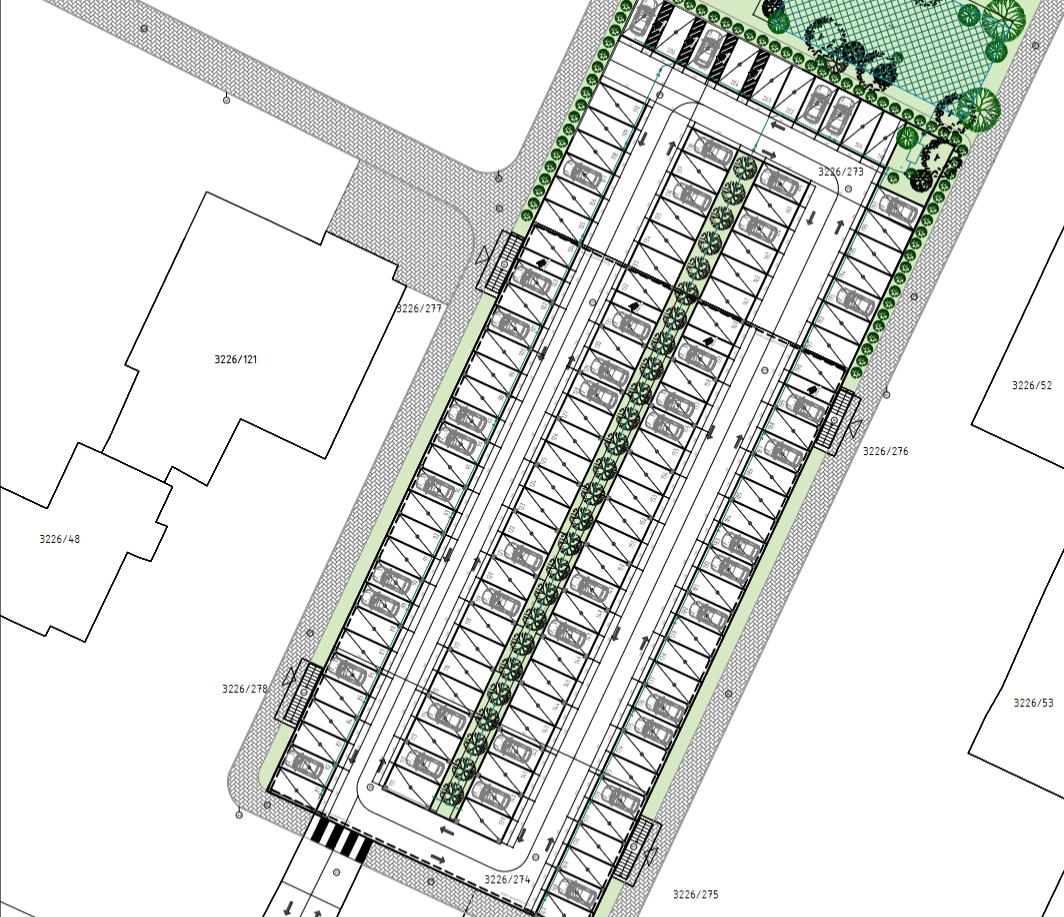 Ekologický parkovací dom na sídlisku Juh III.