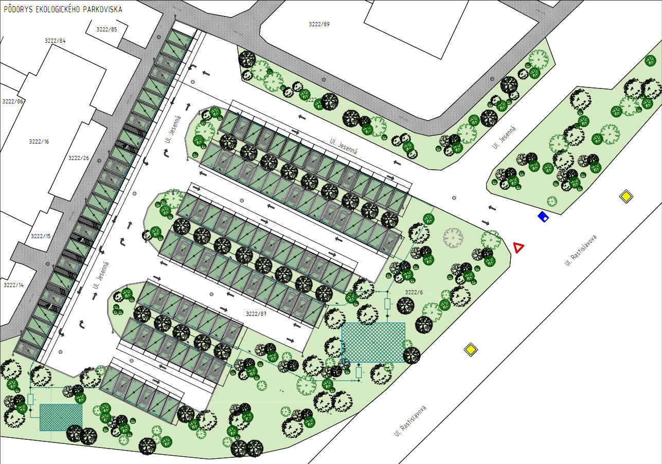 Ekologické parkovisko na sídlisku Juh III.
